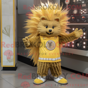 Gold Porcupine maskot...