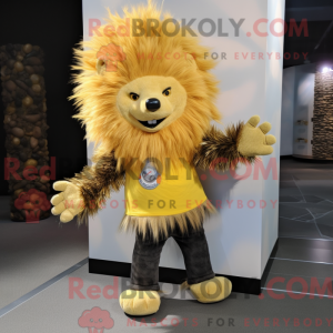 Gold Porcupine mascot...