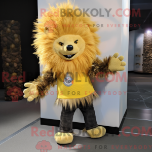 Gold Porcupine maskot...