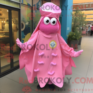 Pink Fried Calamari mascot...