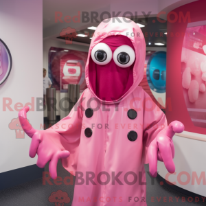 Pink Fried Calamari mascot...