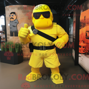 Yellow Commando mascot...