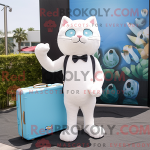 White Cat mascot costume...