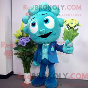 Cyan Blumenstrauß...