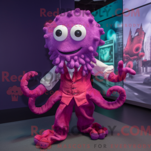 Magenta Kraken máscara de...