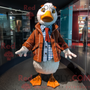 Rust Goose mascot costume...