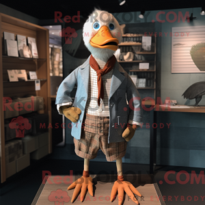 Rust Goose mascot costume...