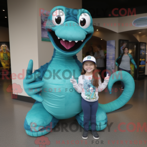 Turkis Titanoboa maskot...