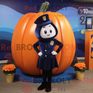 Navy Pumpkin maskot kostume...