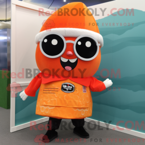 Orange Sushi mascot costume...