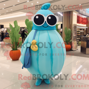Sky Blue Melon mascot...