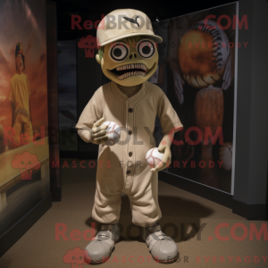 Tan Undead mascot costume...