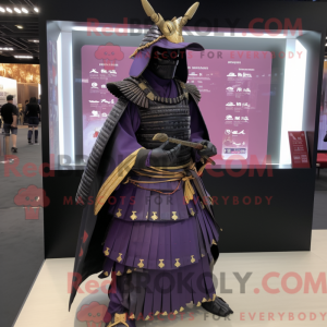 Samurai-maskotdraktfigur...