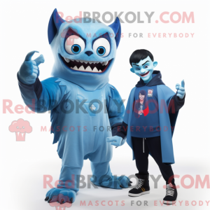 Sky Blue Vampire mascot...