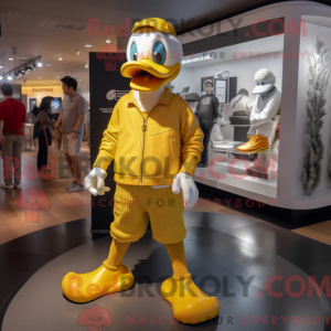 Gold Duck maskot...