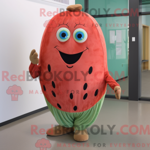 Rust vannmelon maskot drakt...