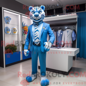Blue Tiger-maskotdraktfigur...