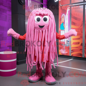 Pink Spaghetti mascot...