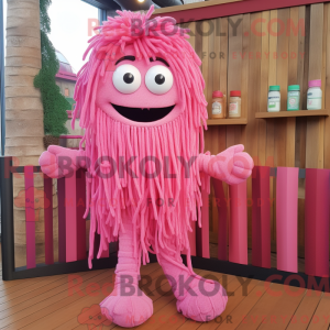 Pink Spaghetti maskot...