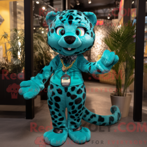 Turkis Leopard maskot...