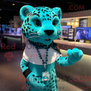 Turkis Leopard maskot...