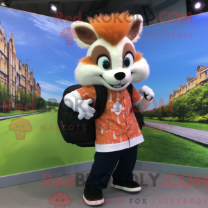 Peach Skunk mascot costume...