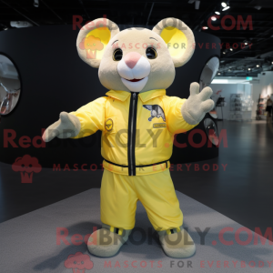 Yellow Mouse mascot costume...