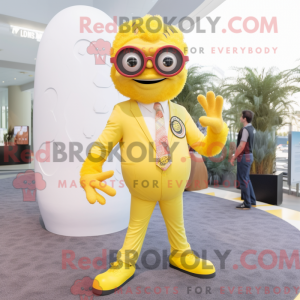 Yellow Cyclops mascot...