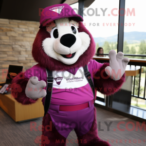 Magenta Marmot mascot...