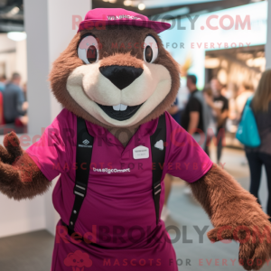 Magenta Marmot mascot...