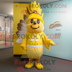Yellow Chief mascot costume...