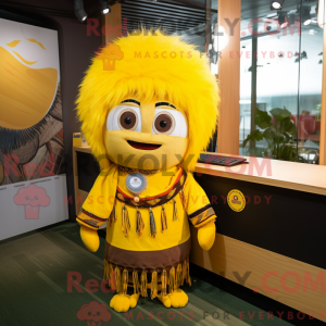 Yellow Chief mascot costume...