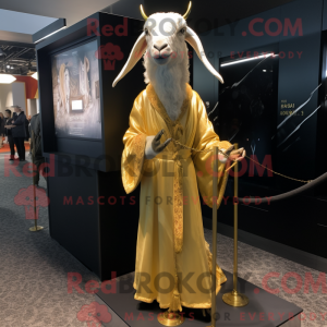 Gold Angora Goat mascot...