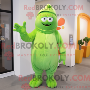 Lime Green Apricot mascot...