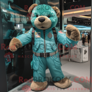 Turquoise teddybeer...