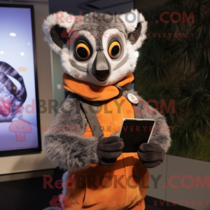 Lemur maskot drakt karakter...