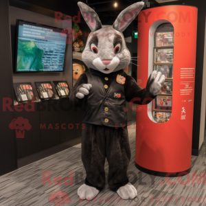Black Wild Rabbit mascot...