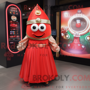 Rød Gyro maskot kostume...