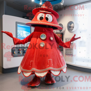 Red Gyro mascot costume...