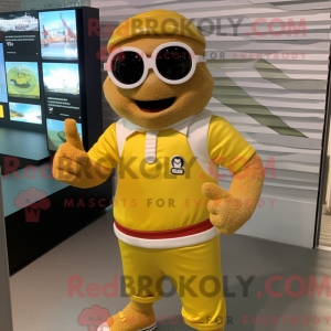 Guldarmbånd maskot kostume...