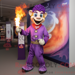 Lilla Fire Eater maskot...