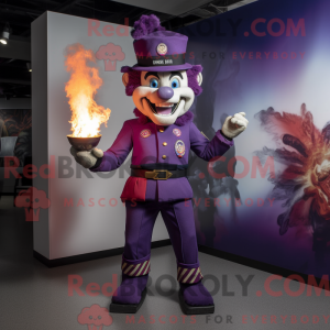Purple Fire Eater mascot...