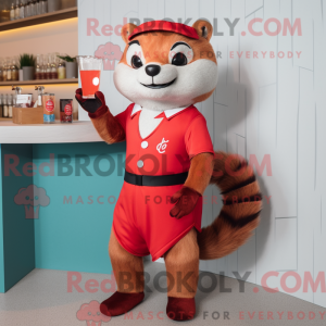 Red Ferret mascot costume...