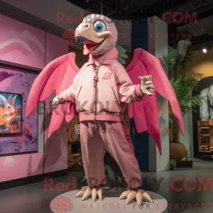 Pink Pterodactyl mascot...
