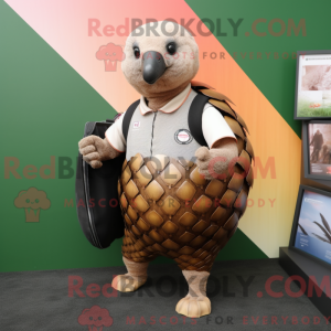 Peach Pangolin mascot...