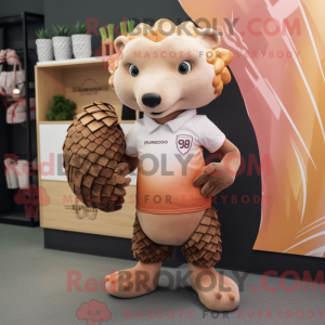 Peach Pangolin mascot...