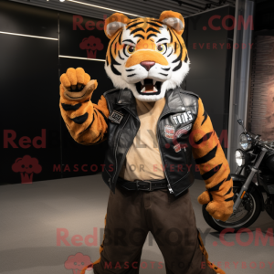 Brown Tiger mascot costume...