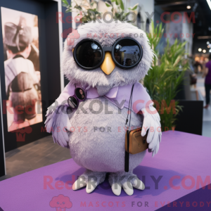 Lavender Owl mascot costume...