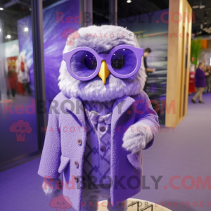 Lavendeleule Maskottchen...