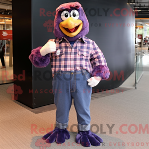 Purple Chicken mascot...